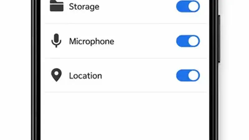 Android app permission settings screen