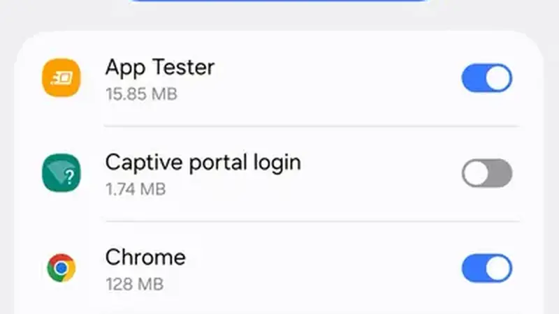 Android Install unknown apps screen showing per-app permission toggles